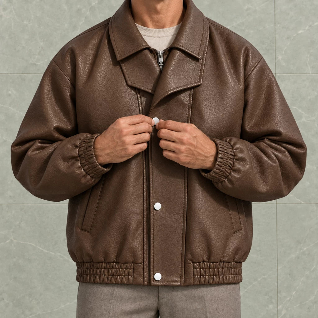 FAUX LEATHER JACKET