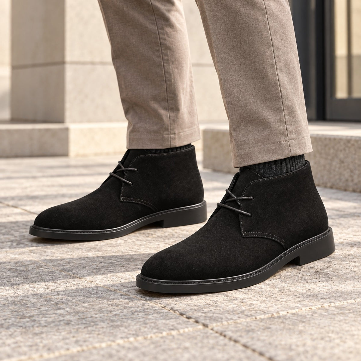 LIGHTWEIGHT SUEDE BOOTS