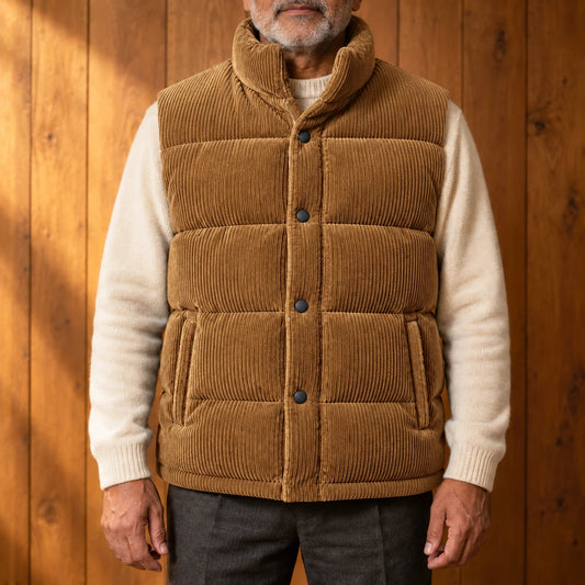 PADDED CORDUROY VEST
