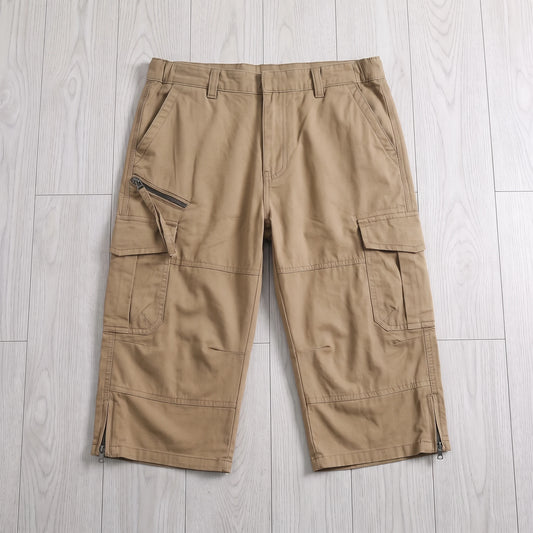 CARGO CAPRI SHORTS Khaki