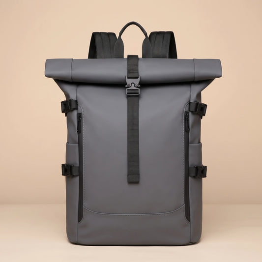 STRAP ROLL TOP BACKPACK Grey