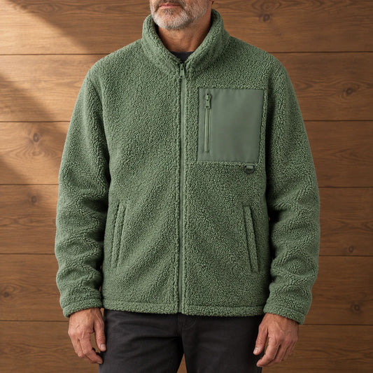 BRUSHED ZIP FLEECE