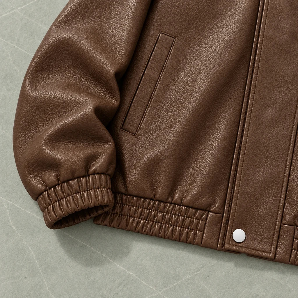 FAUX LEATHER JACKET