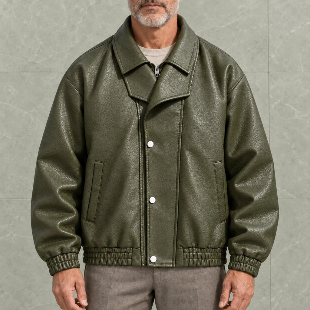 FAUX LEATHER JACKET