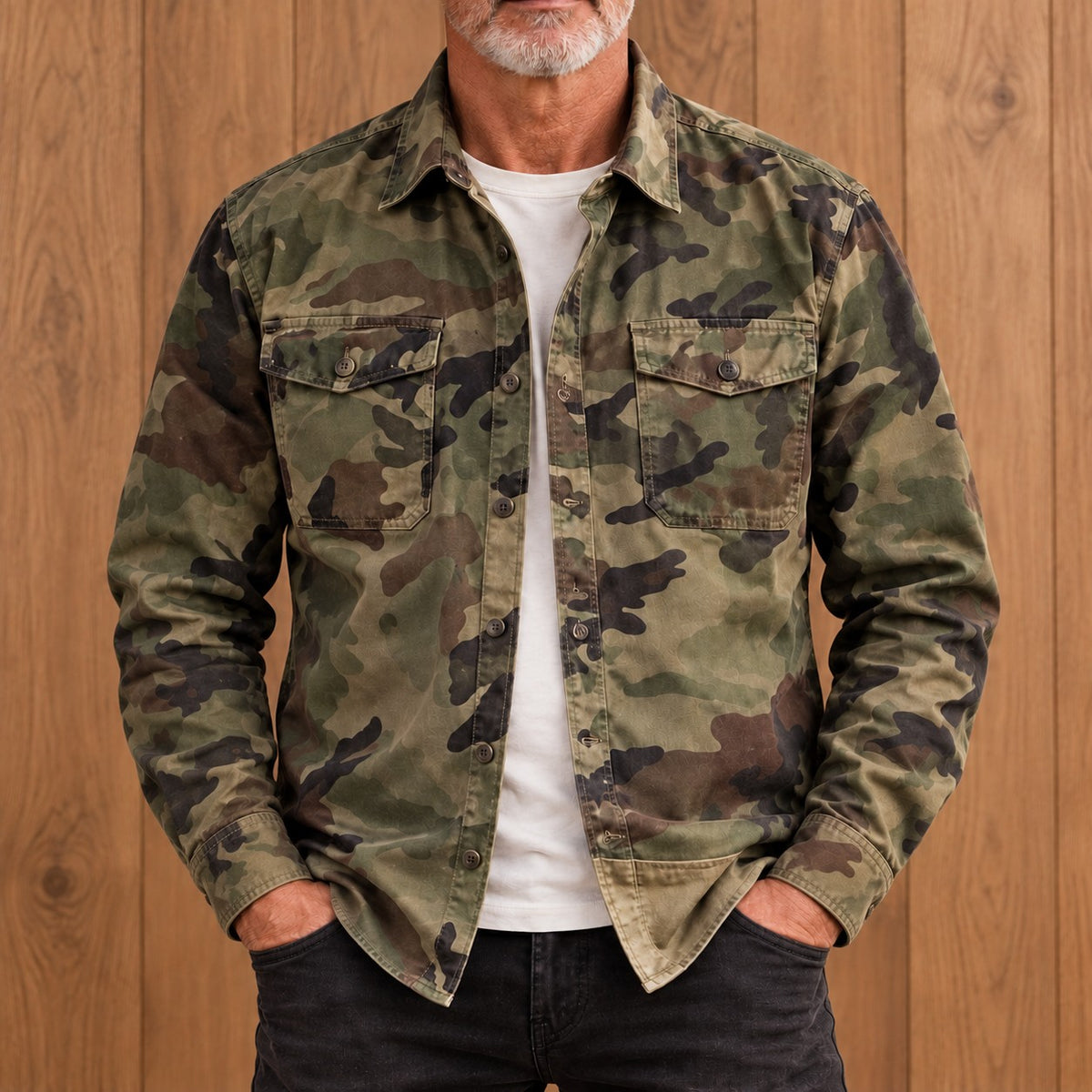 CAMO CARGO SHIRT