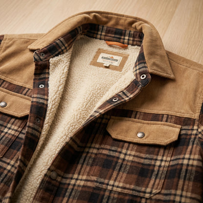 PLAID FLEECE JACKET