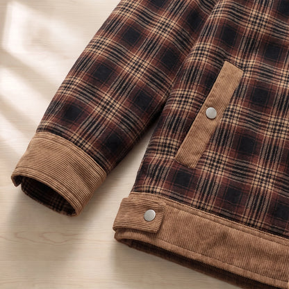 PLAID FLEECE JACKET