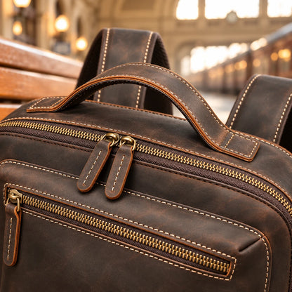 GENUINE COWHIDE BACKPACK