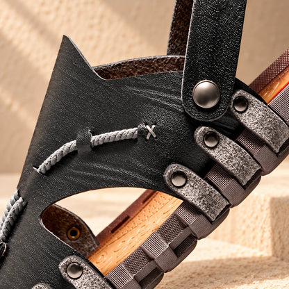 TASSEL TRIM SANDALS