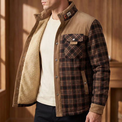 PLAID FLEECE JACKET
