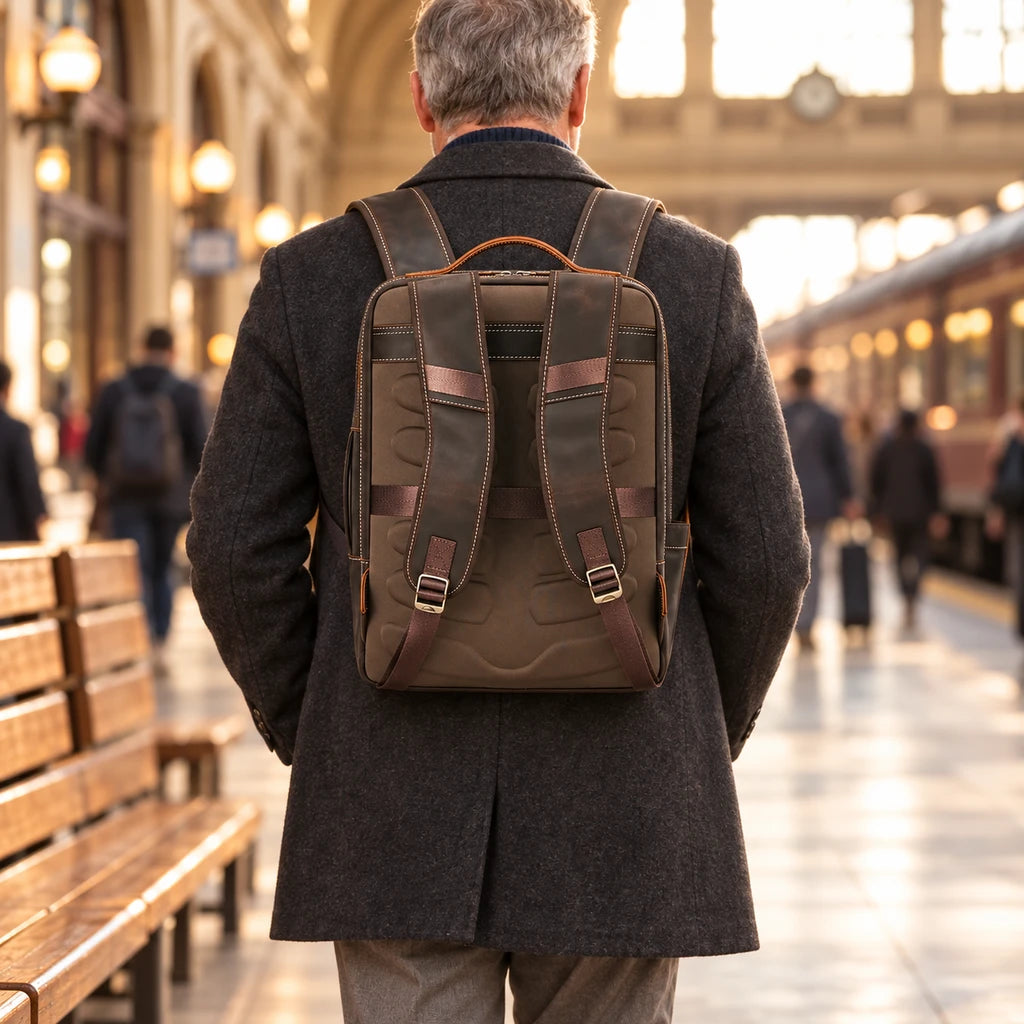 GENUINE COWHIDE BACKPACK