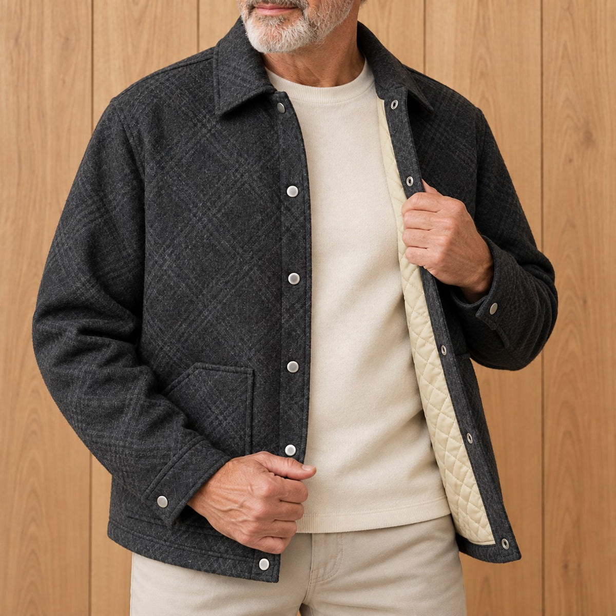 QUILTED LINED JACKET