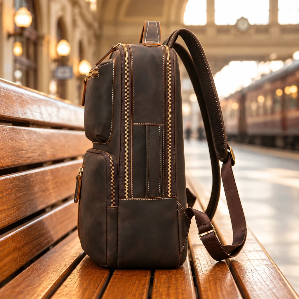 GENUINE COWHIDE BACKPACK