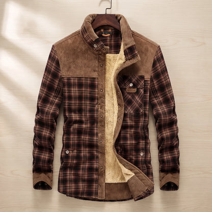 PLAID FLEECE JACKET
