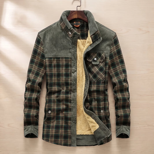 PLAID FLEECE JACKET