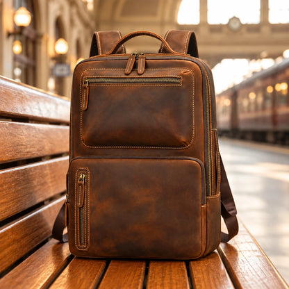 GENUINE COWHIDE BACKPACK
