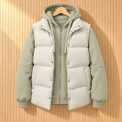 QUILTED HOOD JACKET