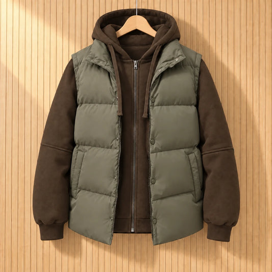 QUILTED HOOD JACKET