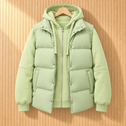 QUILTED HOOD JACKET