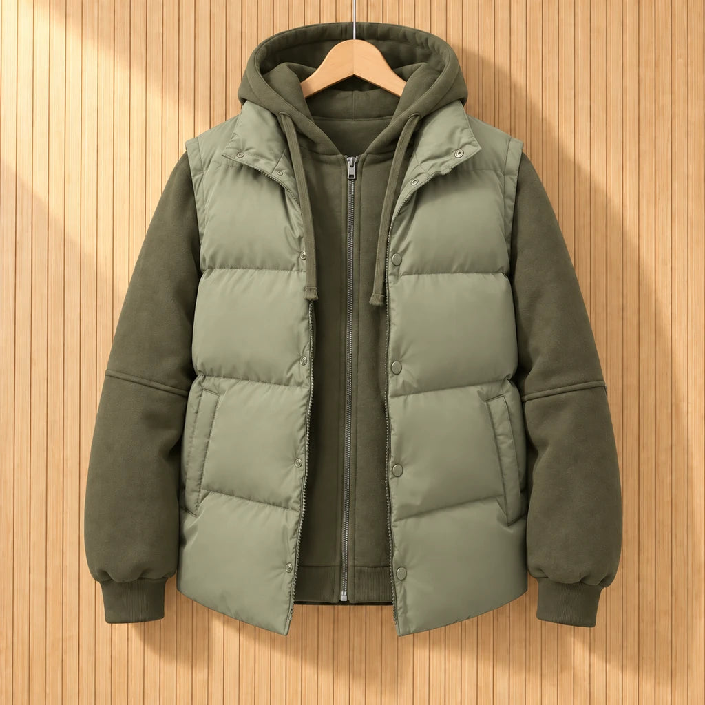 QUILTED HOOD JACKET