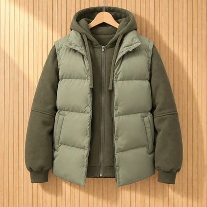 QUILTED HOOD JACKET