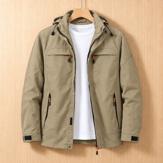 HOODED ZIP WINDBREAKER