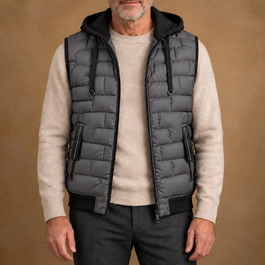 WINDPROOF HOODED VEST