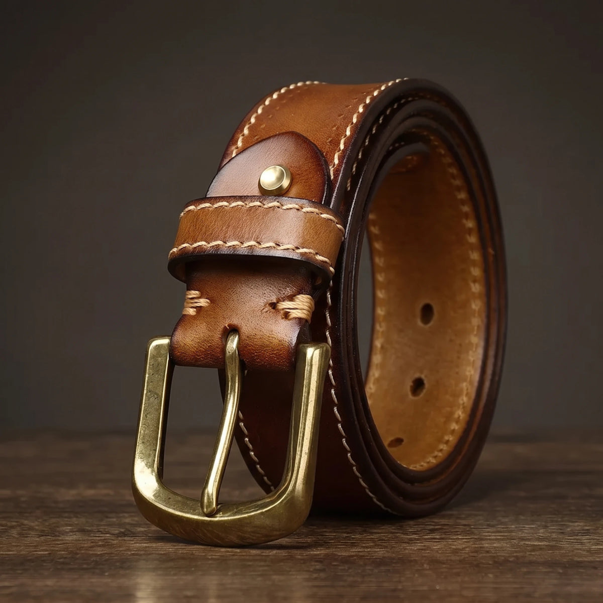 VINTAGE COWHIDE BELT
