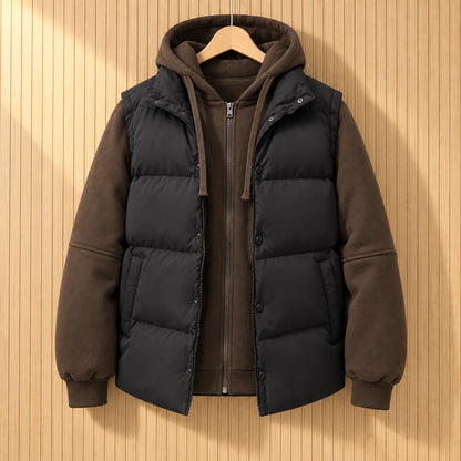 QUILTED HOOD JACKET