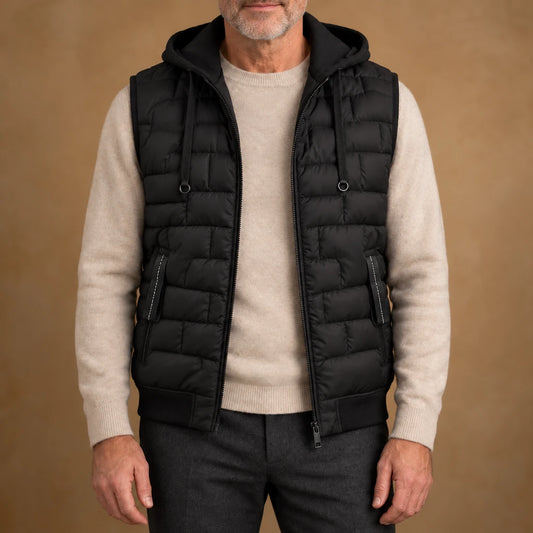 WINDPROOF HOODED VEST