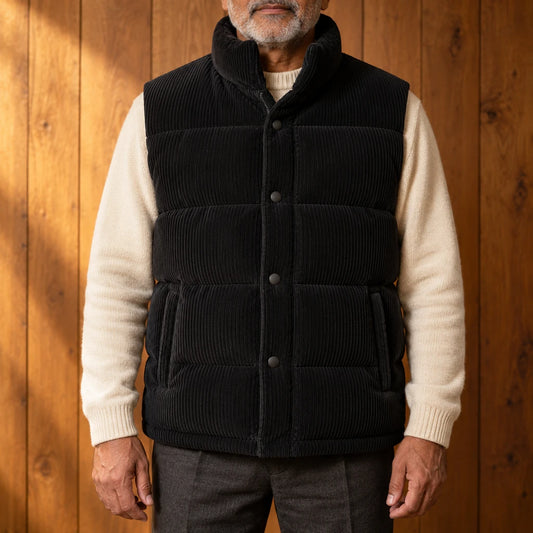 PADDED CORDUROY VEST