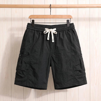 SNAP POCKET CARGO SHORTS Black