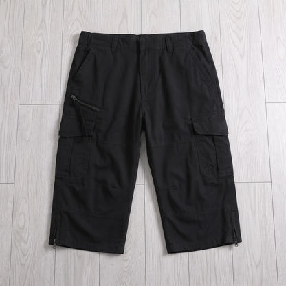 CARGO CAPRI SHORTS Black