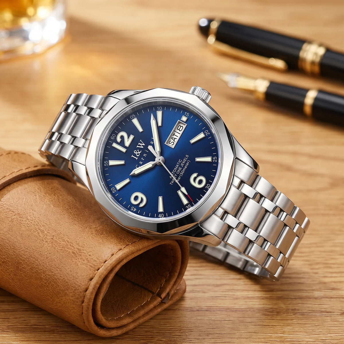 LUMINOUS AUTOMATIC WATCH Blue