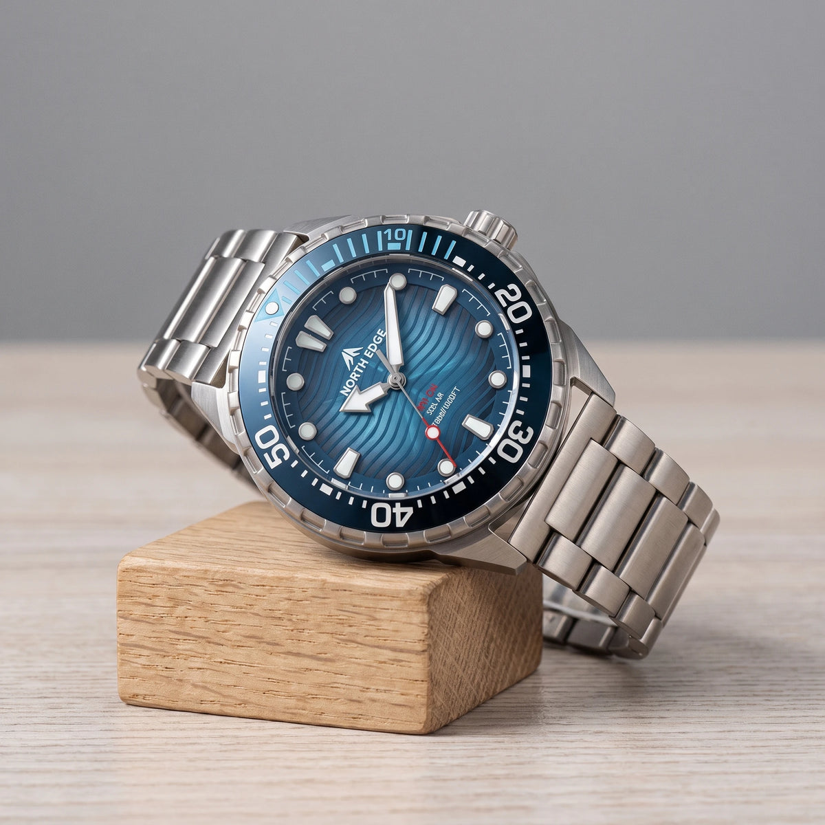 WAVE DIAL DIVER WATCH Blue Steel