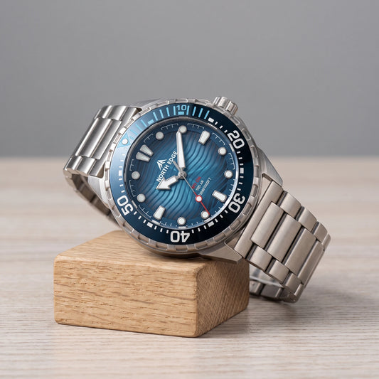 WAVE DIAL DIVER WATCH Blue Steel