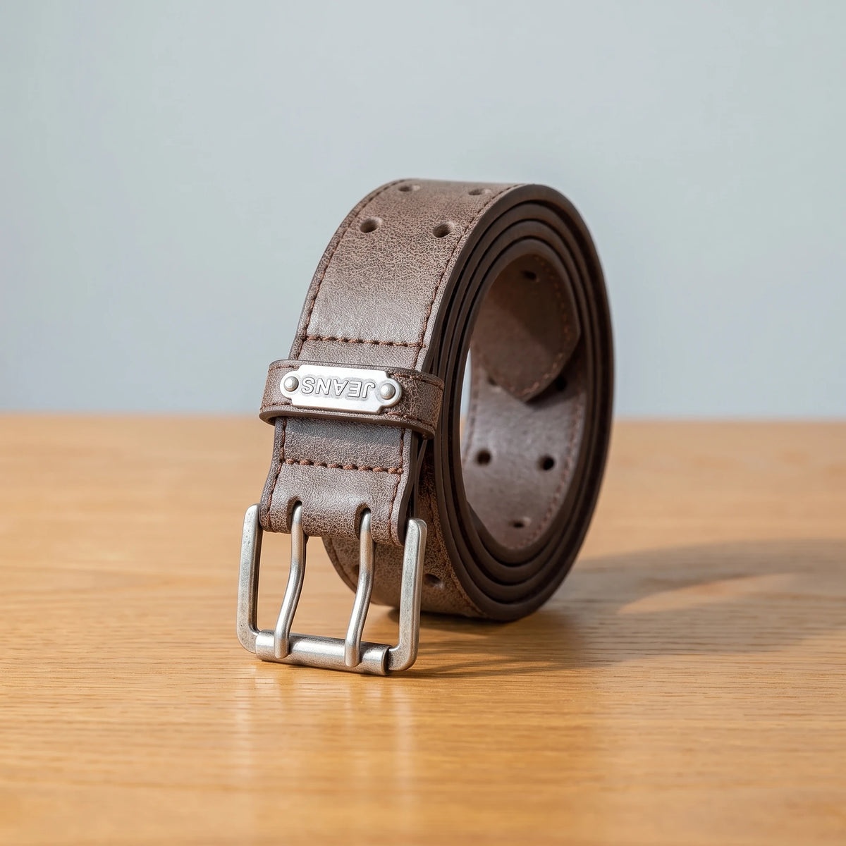 RETRO DOUBLE PIN BELT Brown