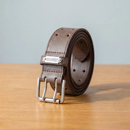 RETRO DOUBLE PIN BELT Brown