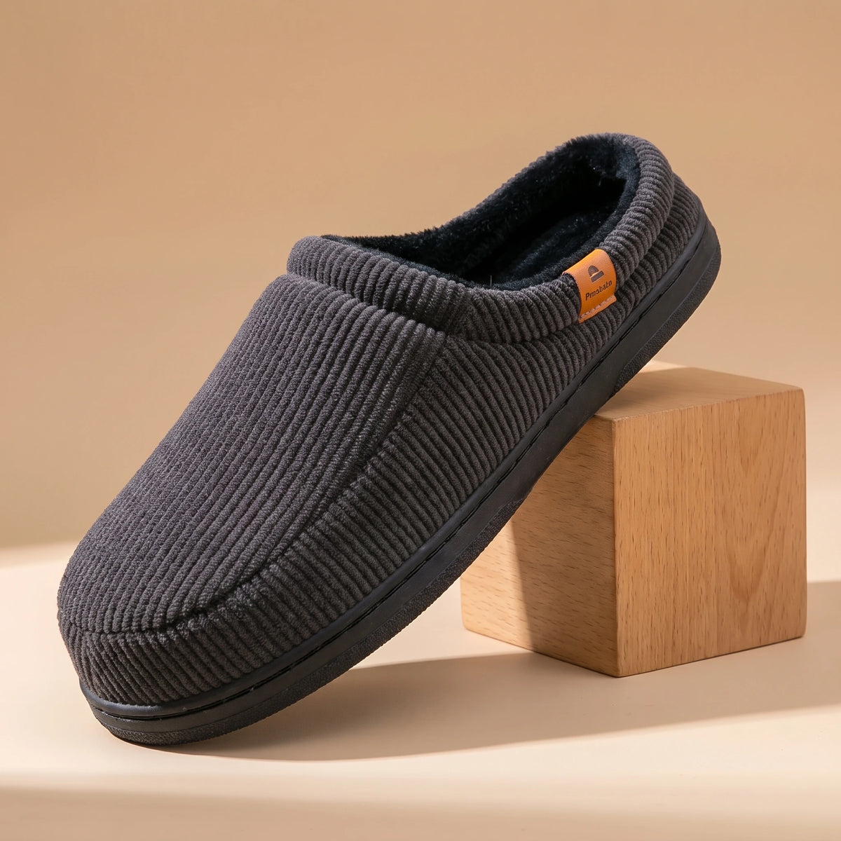 CUSHION COMFORT SLIPPERS Black
