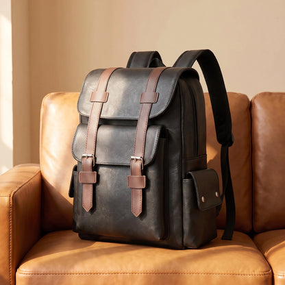 DOUBLE BUCKLE BACKPACK side view