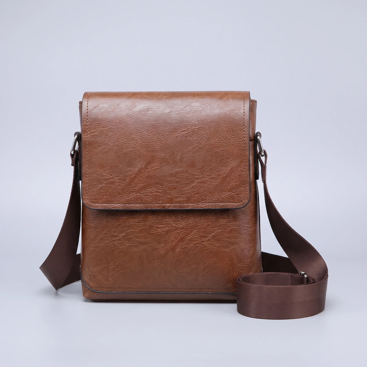 FLAP CROSSBODY BAG Brown