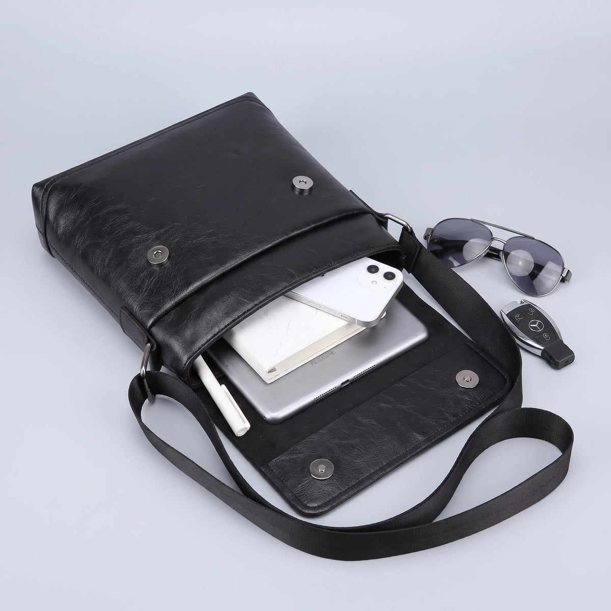 FLAP CROSSBODY BAG open