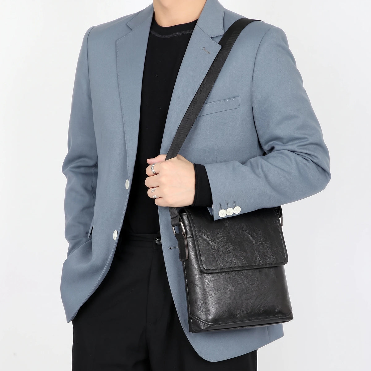 FLAP CROSSBODY BAG worn