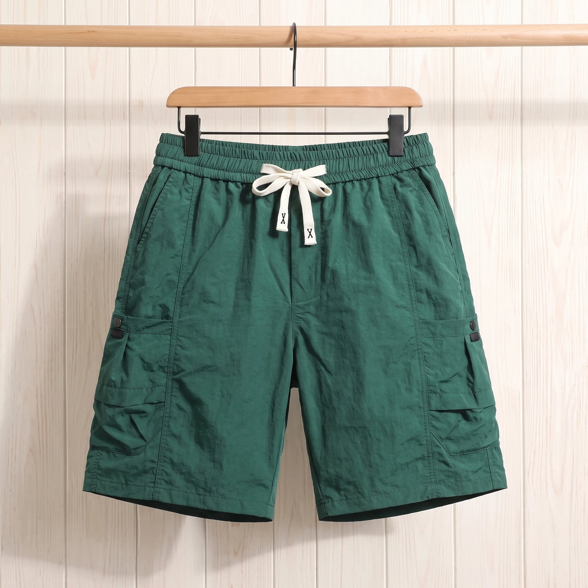 SNAP POCKET CARGO SHORTS Green