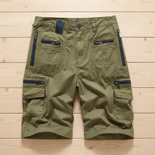 MULTI POCKET CARGO SHORTS Green