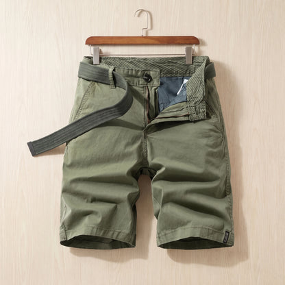 COTTON CHINO SHORTS Green