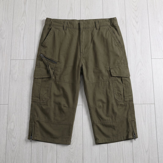 CARGO CAPRI SHORTS Green