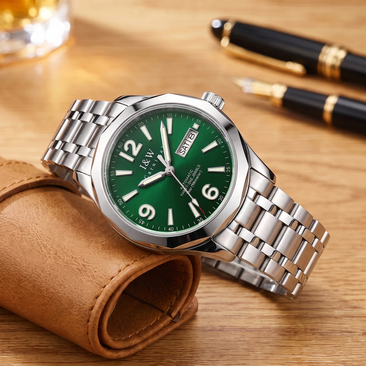 LUMINOUS AUTOMATIC WATCH Green