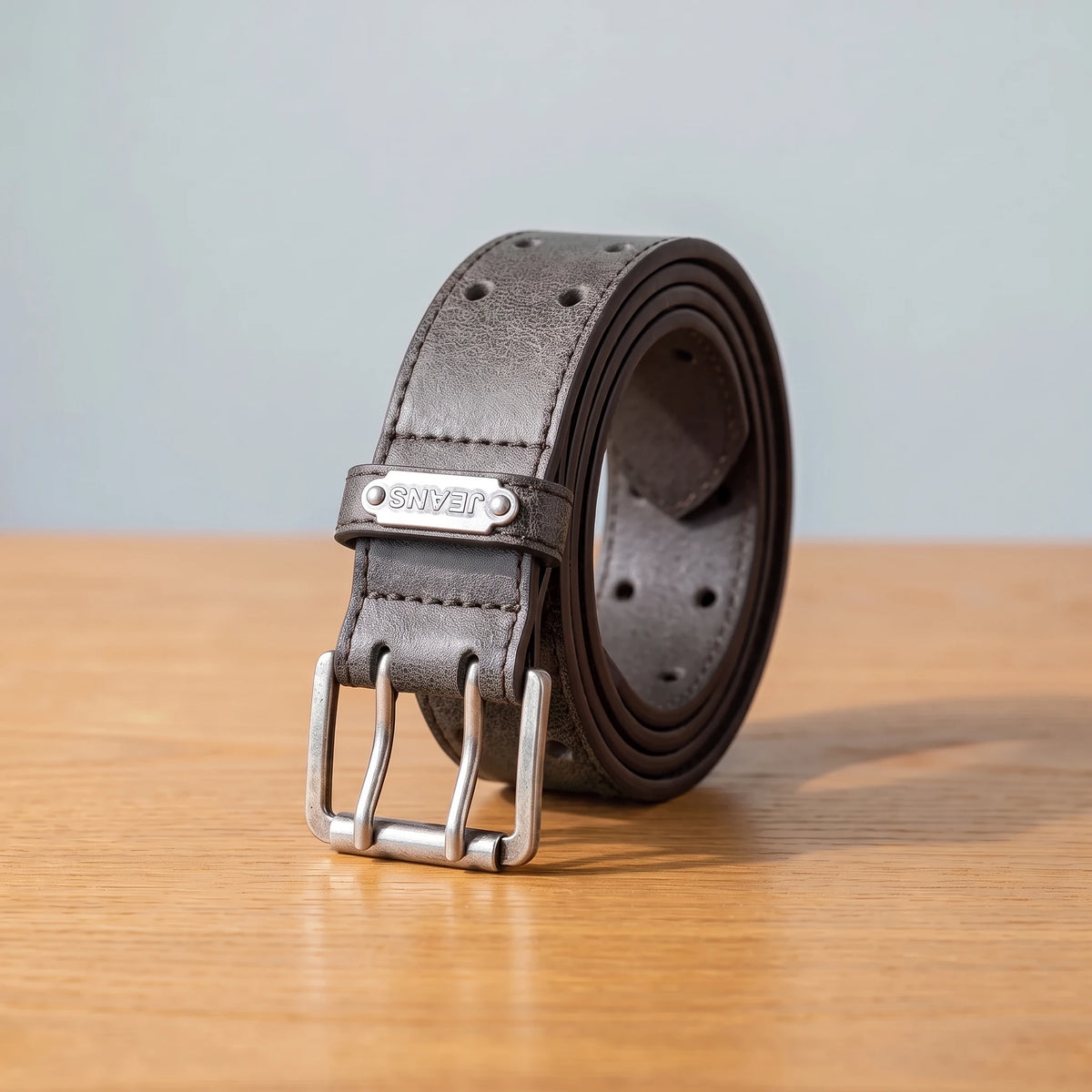 RETRO DOUBLE PIN BELT Grey