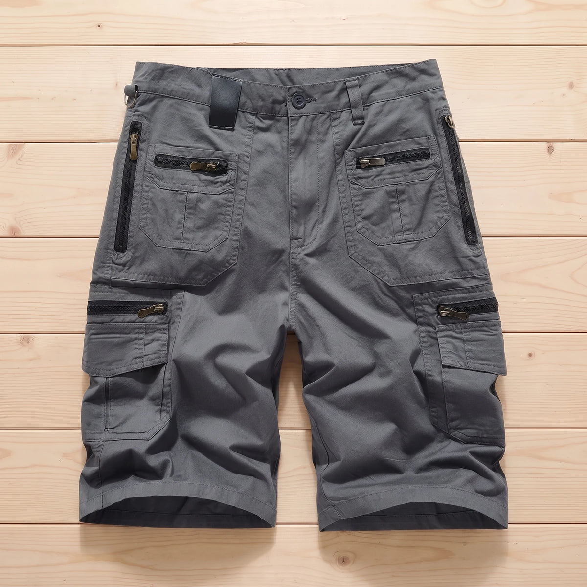 MULTI POCKET CARGO SHORTS Grey